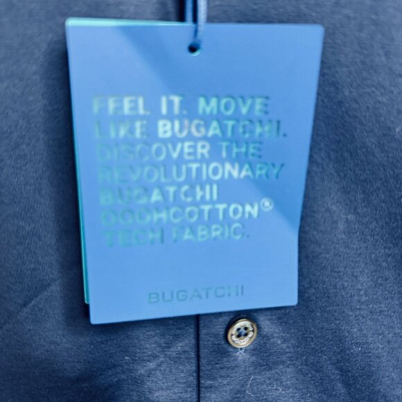 Bugatchi OoohCotton® Solid Button-Up Shirt Mens L Stretch Capsule Luxury Tech - Picture 15 of 16